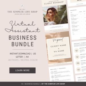 VA Business Bundle to go with the steps to start a va business