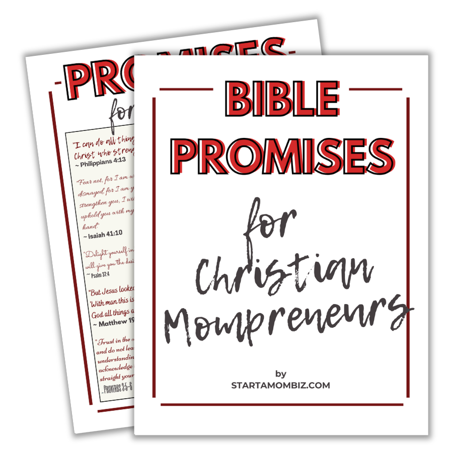 Bible Promises for Moms Persevering through the initial struggles of a home business